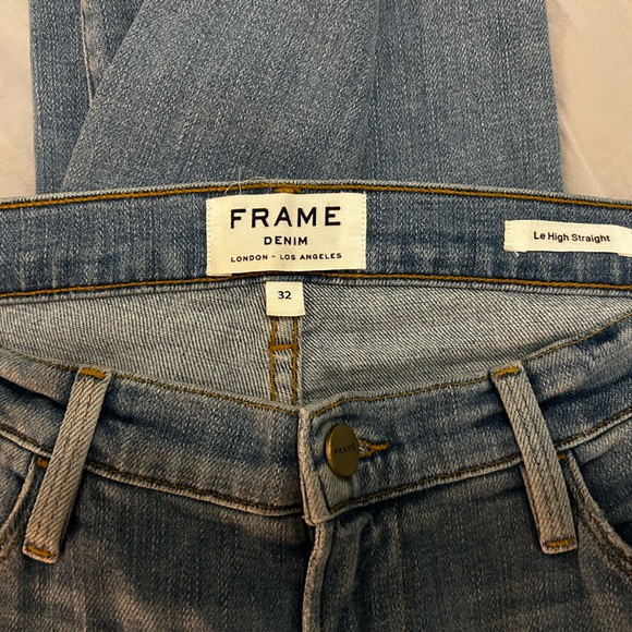 Frame Denim Le High Straight Size 32 - Picture 2 of 5
